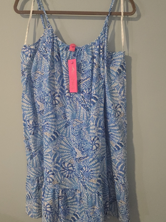 Lilly Pulitzer Dresses & Skirts - NWT Size XL Lilly Pulitzer Blue & Lagoon Linen Dress
